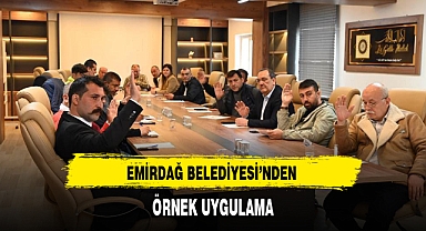 EMİRDAĞ BELEDİYESİ’NDEN ÖRNEK UYGULAMA