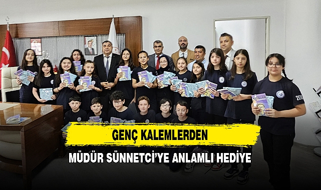 Genç Kalemlerden Müdür Sünnetci’ye Anlamlı Hediye