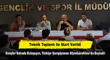 Gençler Sahada Buluşuyor, Türkiye Şampiyonası Afyonkarahisar’da Başladı!