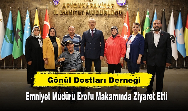 Gönül Dostları Derneği, Emniyet Müdürü Erol'u Makamında Ziyaret Etti