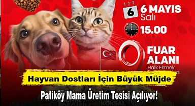 Hayvan Dostlarına Büyük Müjde: Patiköy Mama Üretim Tesisi Açılıyor!