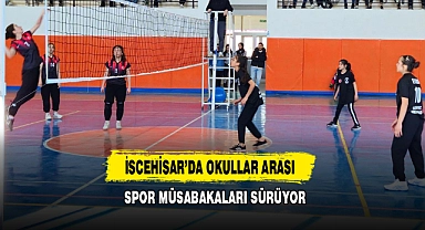 İscehisar’da Okullar Arası Spor Müsabakaları Sürüyor