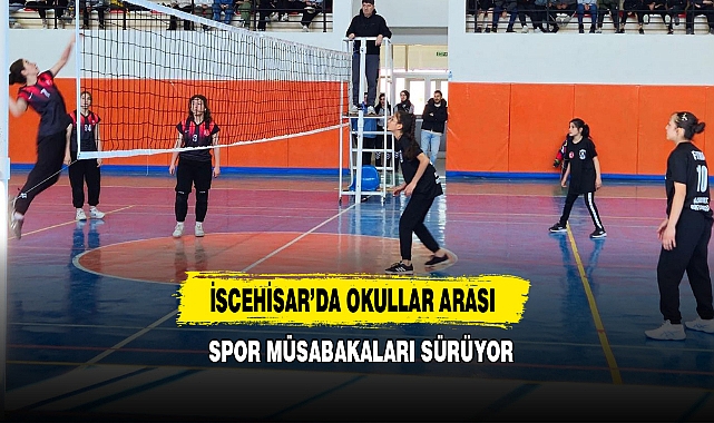 İscehisar’da Okullar Arası Spor Müsabakaları Sürüyor