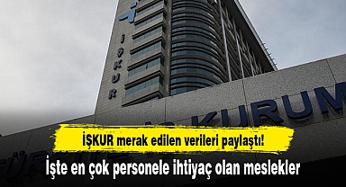 İŞKUR merak edilen verileri paylaştı! İşte en çok personele ihtiyaç olan meslekler