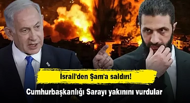 İsrail'den Şam'a saldırı! Cumhurbaşkanlığı Sarayı yakınını vurdular