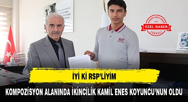 KOMPOZİSYON ALANINDA İKİNCİLİK KAMİL ENES KOYUNCU’NUN OLDU