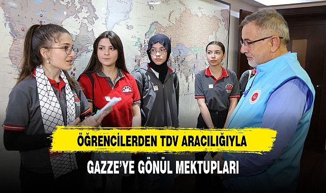 ÖĞRENCİLERDEN TDV ARACILIĞIYLA GAZZE'YE GÖNÜL MEKTUPLARI