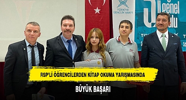 RSP'Lİ ÖĞRENCİLERDEN KİTAP OKUMA YARIŞMASINDA BÜYÜK BAŞARI