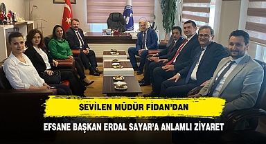 SEVİLEN MÜDÜR FİDAN’DAN, EFSANE BAŞKAN ERDAL SAYAR’A ANLAMLI ZİYARET!