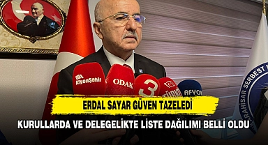 SMMMO'da Erdal Sayar Güven Tazeledi