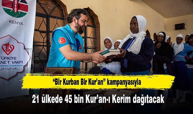 TDV 21 Ülkede 45 Bin Kur’an-I Kerim Dağıtacak