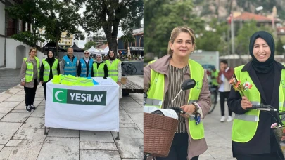 Başkan Dilek Hanım Çengel, Yeşilay’ın Bisiklet Etkinliğine Katıldı