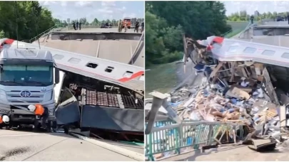 Rusya’da Facia: Otoyol Köprüsü Yolcu Treninin Üzerine Çöktü