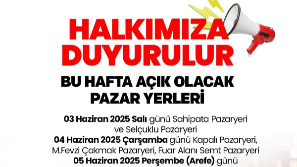 Afyon’da Bayram Öncesi Hangi Pazarlar Açık Olacak?