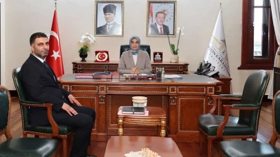 Vali Yiğitbaşı, Görevine Başlayan Gençlik ve Spor İl Müdürü Aslan’ı Kabul Etti