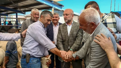 Başkan Şahin, Kurban Pazarlığına Katıldı