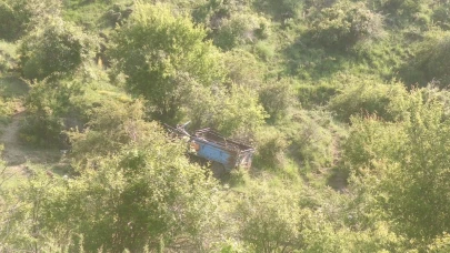 Afyon'da patpat uçurumdan aşağı düştü!