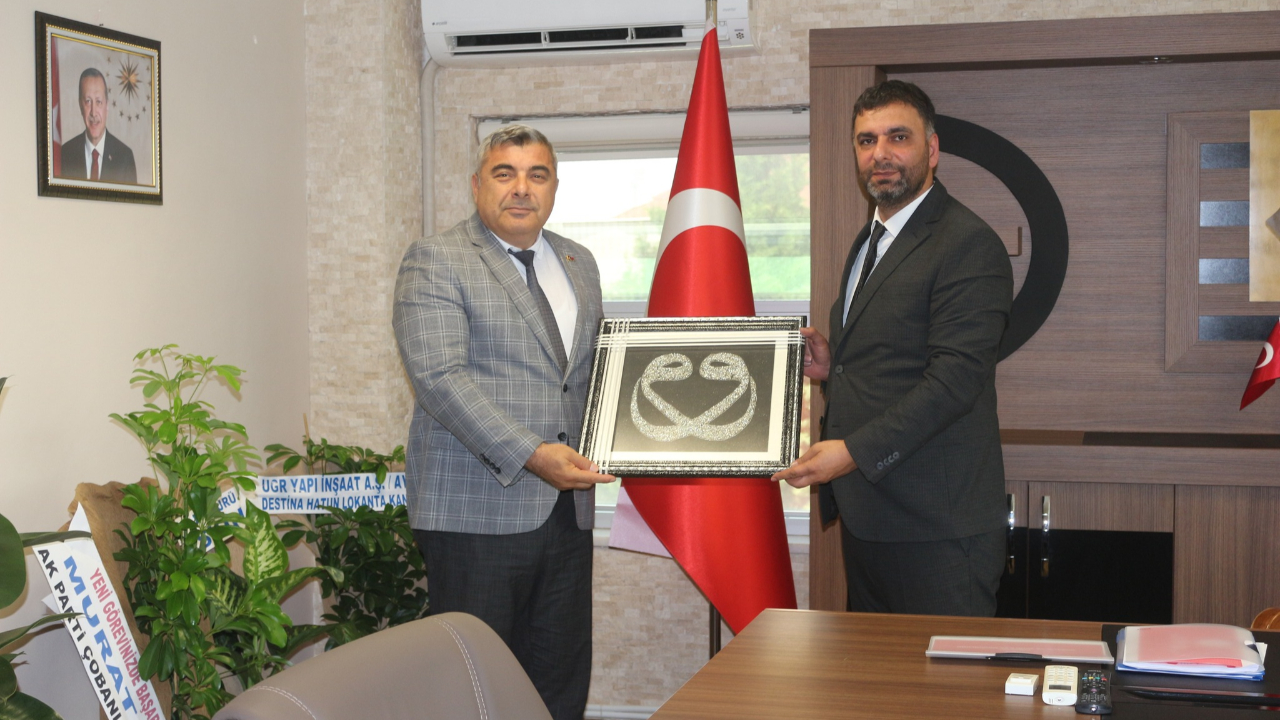 Müdür Sünnetci'den Müdür Aslan'a Hayırlı Olsun Ziyareti