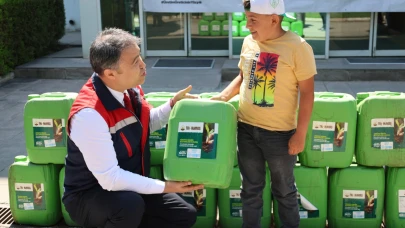 Afyonkarahisar’da Çiftçilere Hümik Asit Desteği