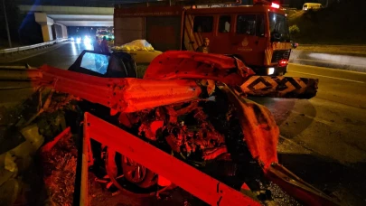 Hurdaya Dönen Araçtan Şans Eseri Kurtuldu