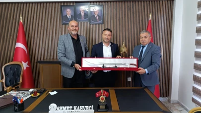 Başkan Özaşkın’dan MHP İl Başkanı Kahveci’ye Ziyaret