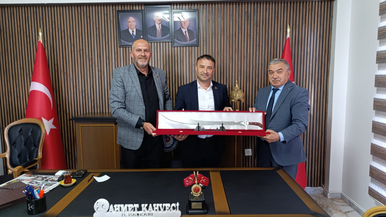Başkan Özaşkın’dan MHP İl Başkanı Kahveci’ye Ziyaret