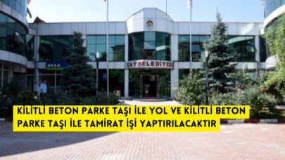 ÇAY BELEDİYE BAŞKANLIĞI İLAN