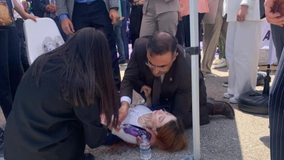 Milletvekili Arslan, Fuar Alanında Bayılan Gazeteciye İlk Müdahaleyi Yaptı