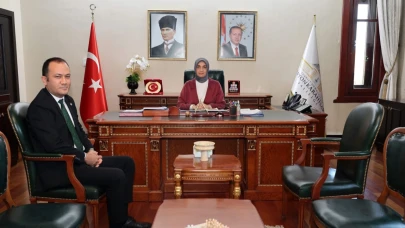 Kaymakam Topuz, Vali Yiğitbaşı’na Veda Ziyaretinde Bulundu
