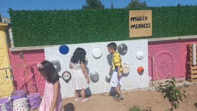Vediha Ahmet Kızılkaya Anaokulu'nda Açık Hava Sınıfı Hayata Geçti