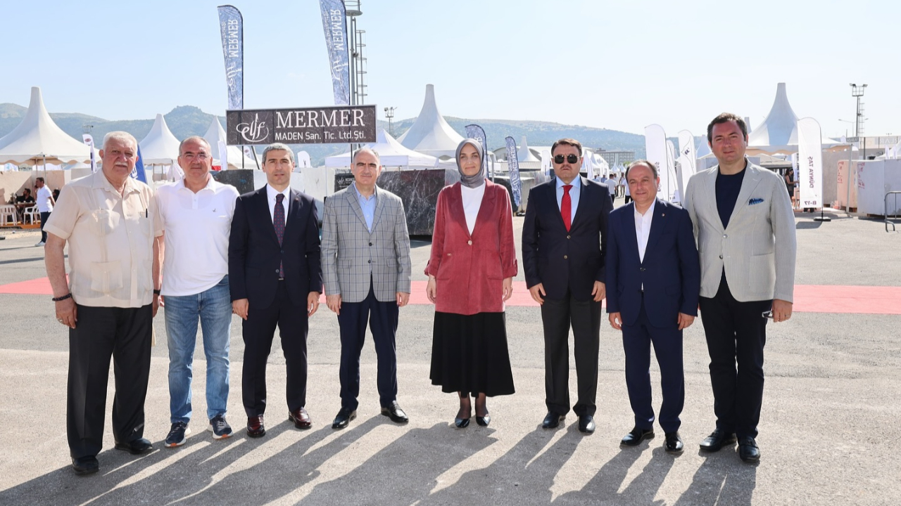 Afyonkarahisar Blok Mermer Fuarı’na Protokolden Yoğun İlgi