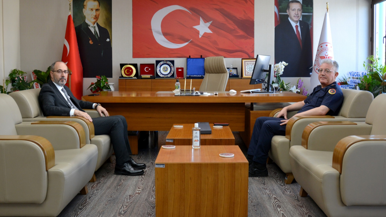 Komutan Yağan’dan Müdür Öztürk’e Hayırlı Olsun Ziyareti