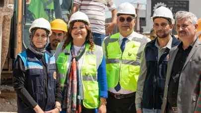 Başkan Köksal, İkinci Küçük Sanayi Sitesi Altyapı Çalışmalarını İnceledi