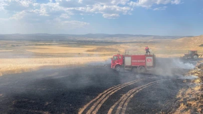 Sandıklı’da Tarım Arazilerinde Yangın: Hasat Öncesi Tarlalar Zarar Gördü