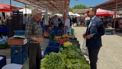 Kaymakam Emrah Aslan Pazar Yerini Ziyaret Etti