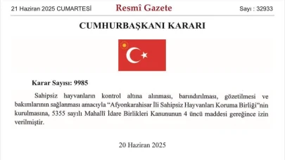 Afyonkarahisar'da Sahipsiz Hayvanları Koruma Birliği Kuruluyor