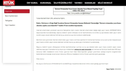 Lisans Alınmazsa Kanal Erişime Kapatılacak