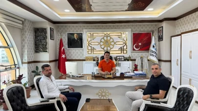 SGK İlçe Müdürü Yılmaz, Başkan Aynacı’ya Teşekkür Ziyareti