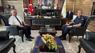 Üsteğmen Yunus Tosun’dan Başkan Özaşkın’a Ziyaret