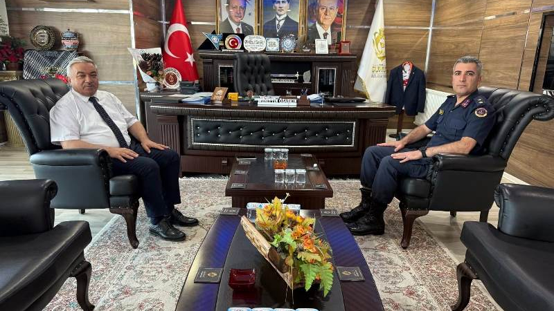 Üsteğmen Yunus Tosun’dan Başkan Özaşkın’a Ziyaret