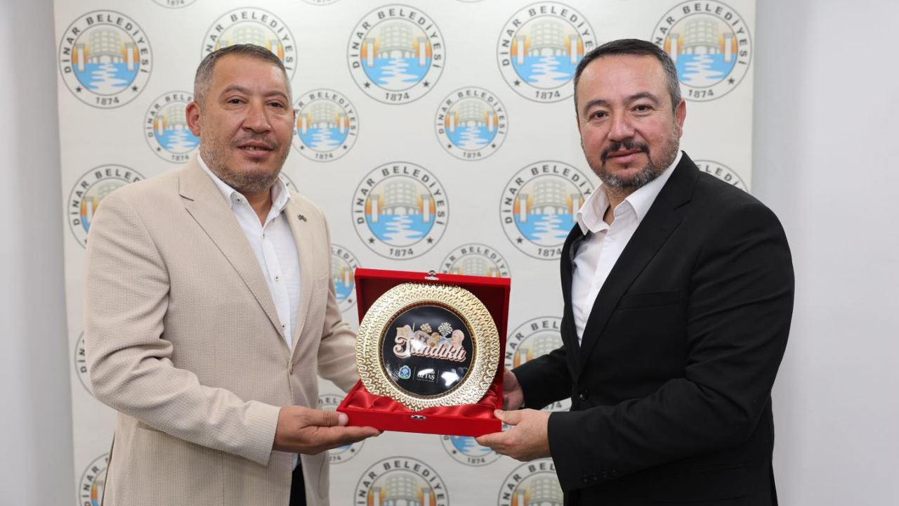 Başkan Öztaş’tan Dinar Belediyesi’ne Ziyaret