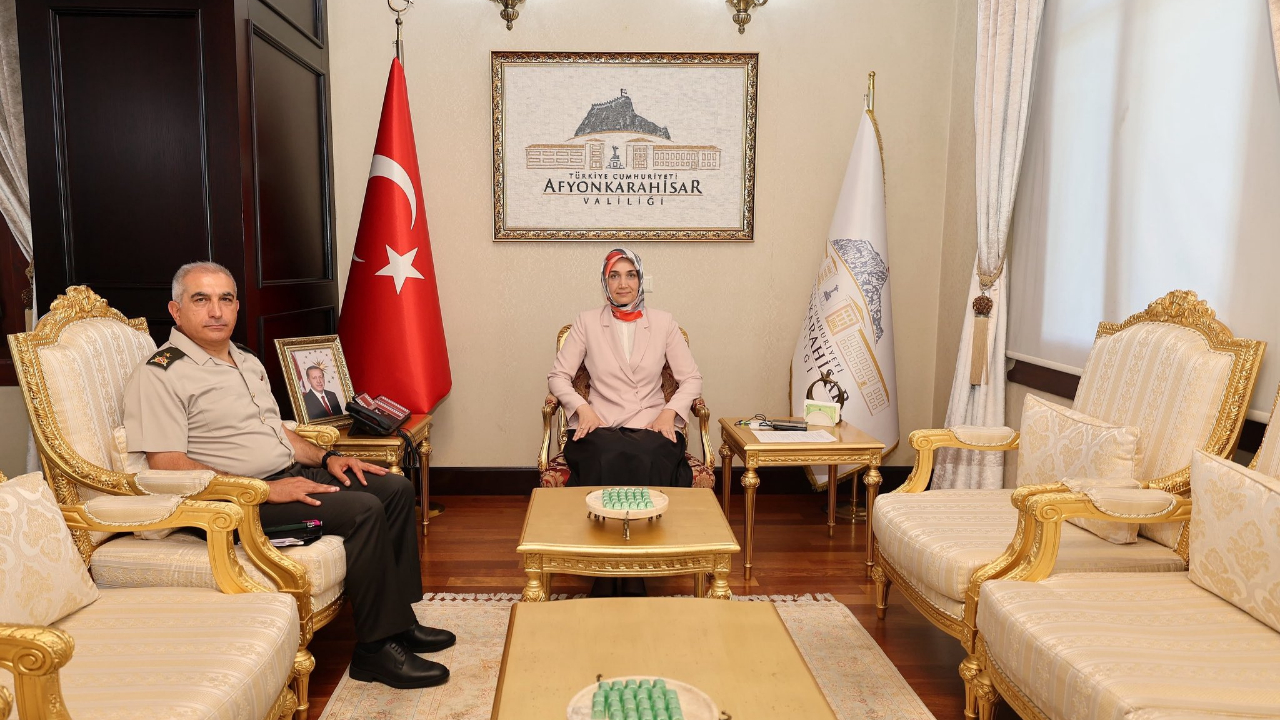 Vali Yiğitbaşı, Tuğgeneral Fatih Dağlı’yı Makamında Kabul Etti