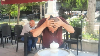 Dinar’da Asırlık Kaynak Suyu Yaz Sıcağında Vatandaşın Gözdesi Oldu
