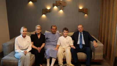 Erdoğan’dan Başkan Özbek’e Geçmiş Olsun Ziyareti