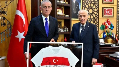TFF Başkanı Hacıosmanoğlu’ndan Bahçeli’ye Ziyaret