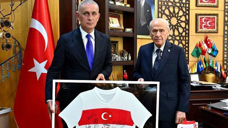 TFF Başkanı Hacıosmanoğlu’ndan Bahçeli’ye Ziyaret