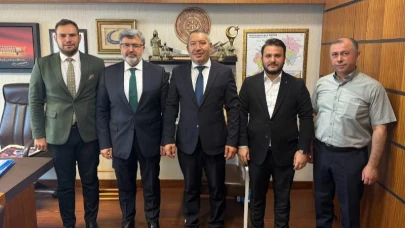 Özkaya, Dinar Heyetini Gazi Meclis'te Ağırladı