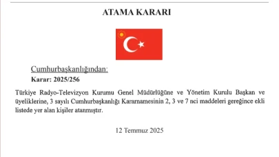 TRT’de Üst Düzey Değişiklik: Yeni Yönetim Kurulu Belli Oldu