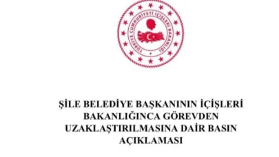 Şile Belediye Başkanı Özgür Kabadayı Görevden Uzaklaştırıldı