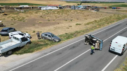 Afyon’da Patpat Yol Ortasına Devrildi, 1 Kişi Yaralandı